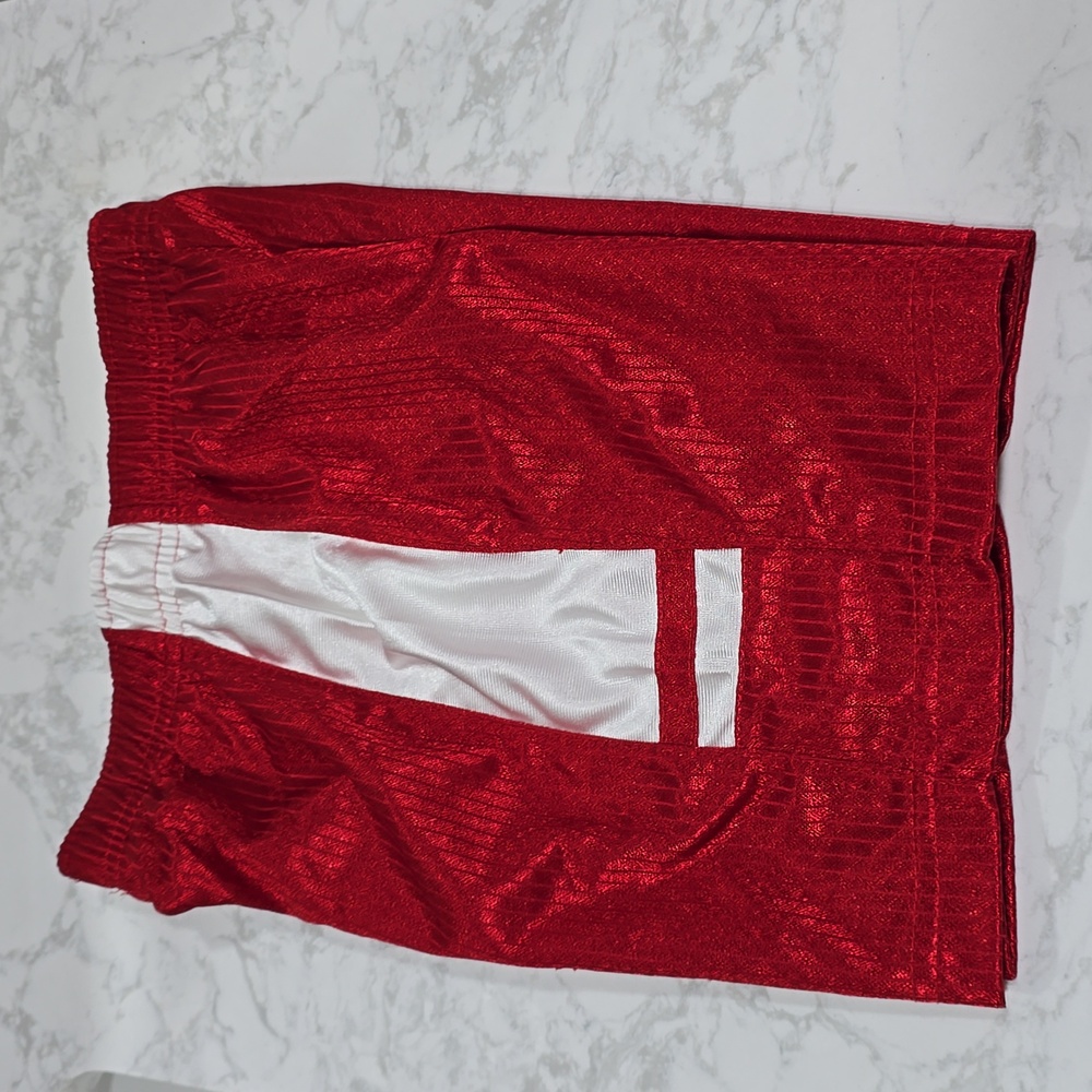 Nike Red and White Shorts Kids Size 5 - Picture 7 of 11
